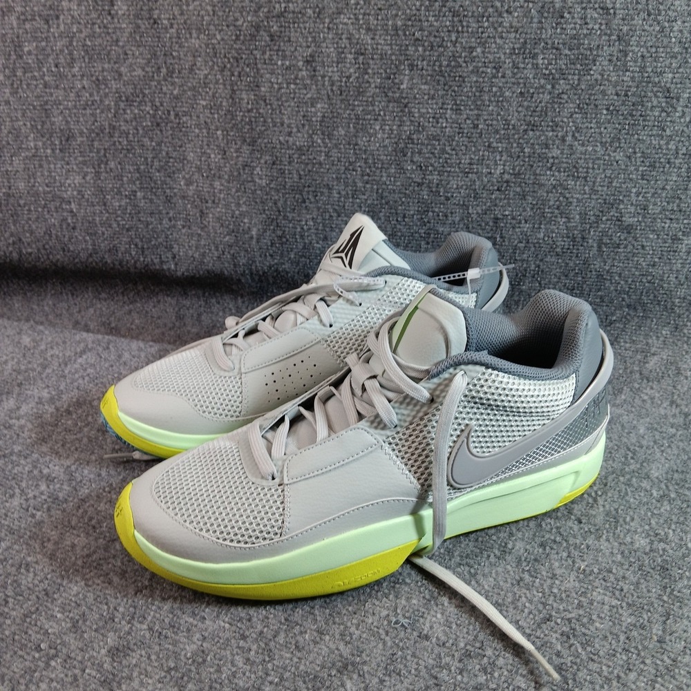 Nike Ja 1 Midnight Series Gray Volt Blue Mens 11 Basketball Shoes FQ4796-003